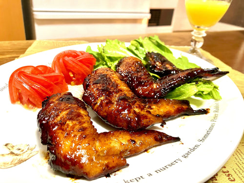 ハチミツを使ったローストチキンの画像