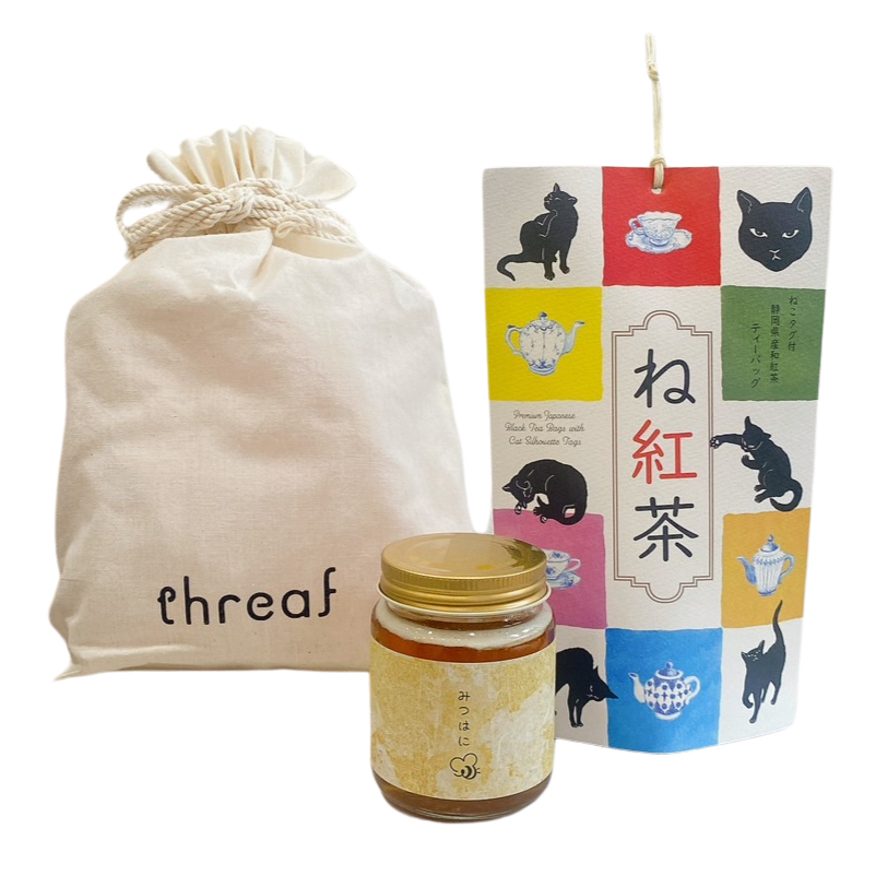 ティータイムセット(ね紅茶)【巾着付き】